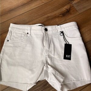 Kut from the Kloth Women's White Jean Shorts